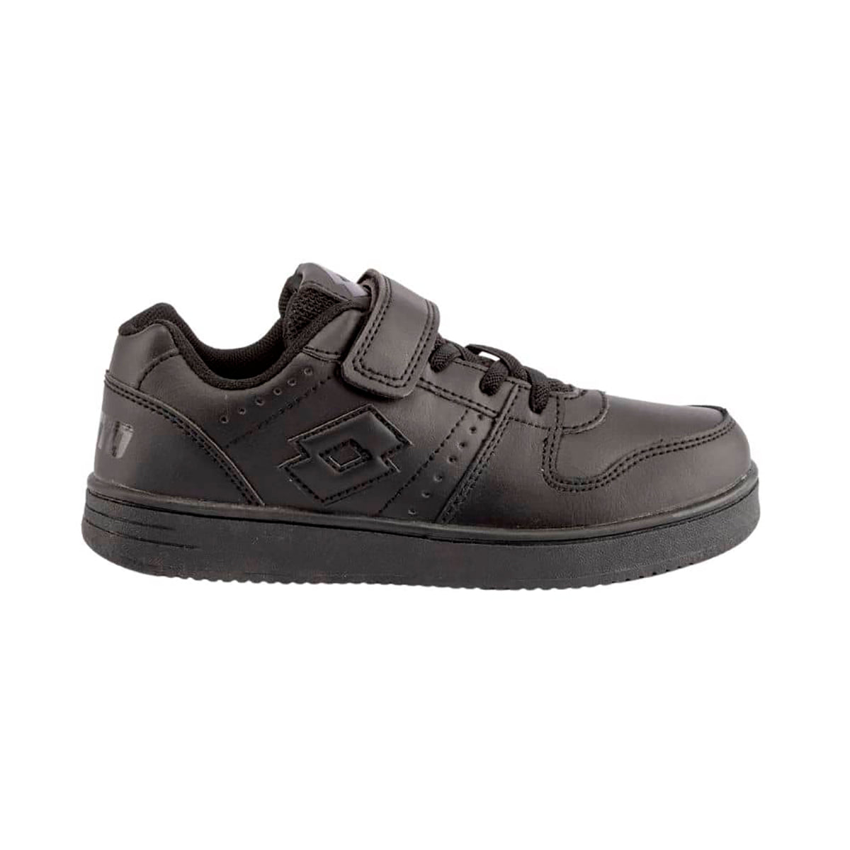 Zapatilla Escolar Niño Lotto - BTS Basket Negro