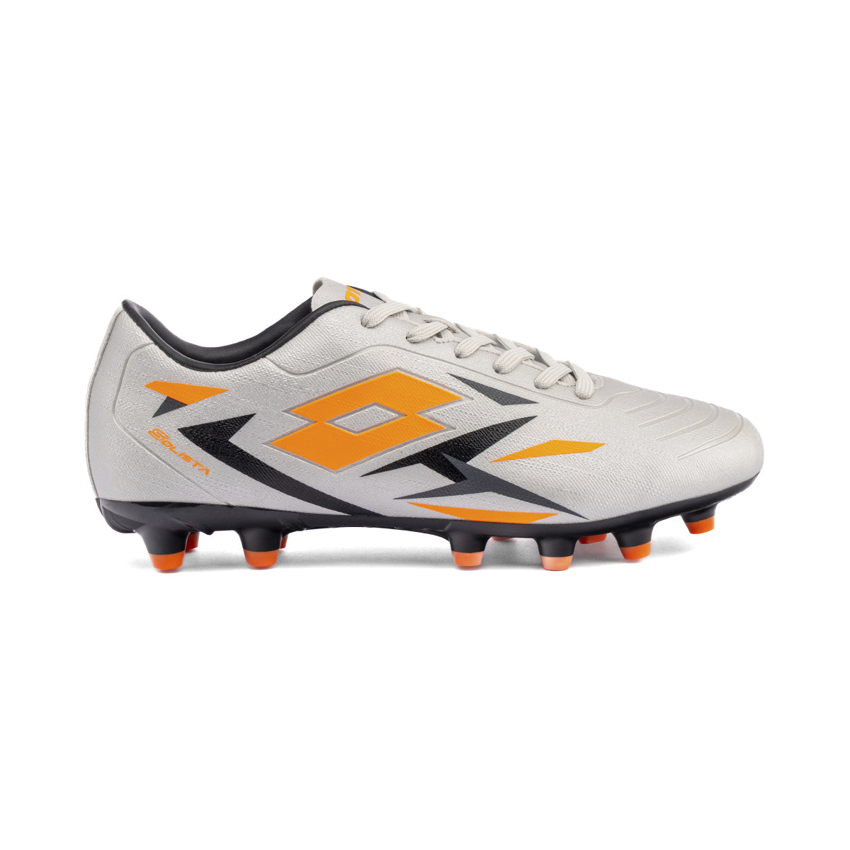 Zapato de Fútbol Hombre Lotto - Solista FG Blanco Naranjo