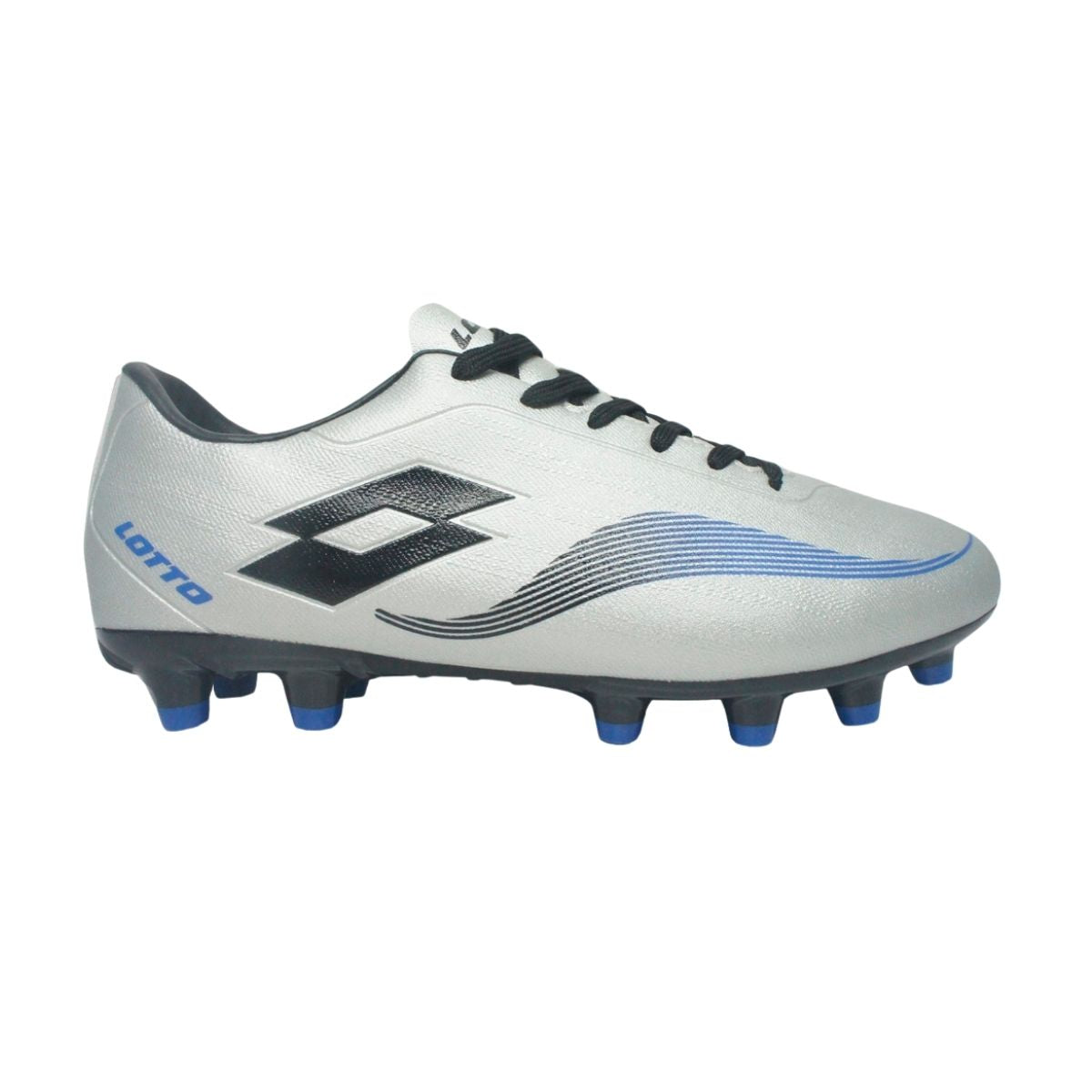 Zapato de Fútbol Juvenil Lotto - Speed FG Gris Azul