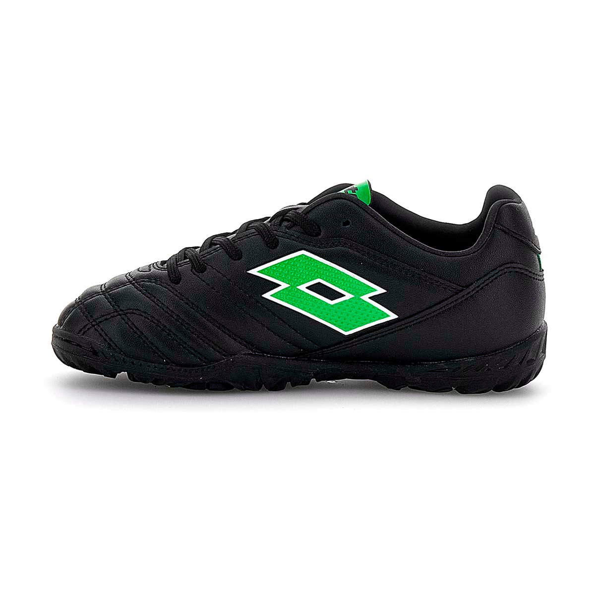 Zapato Baby Fútbol Niño Lotto - Stadio 705 TF Negro Verde