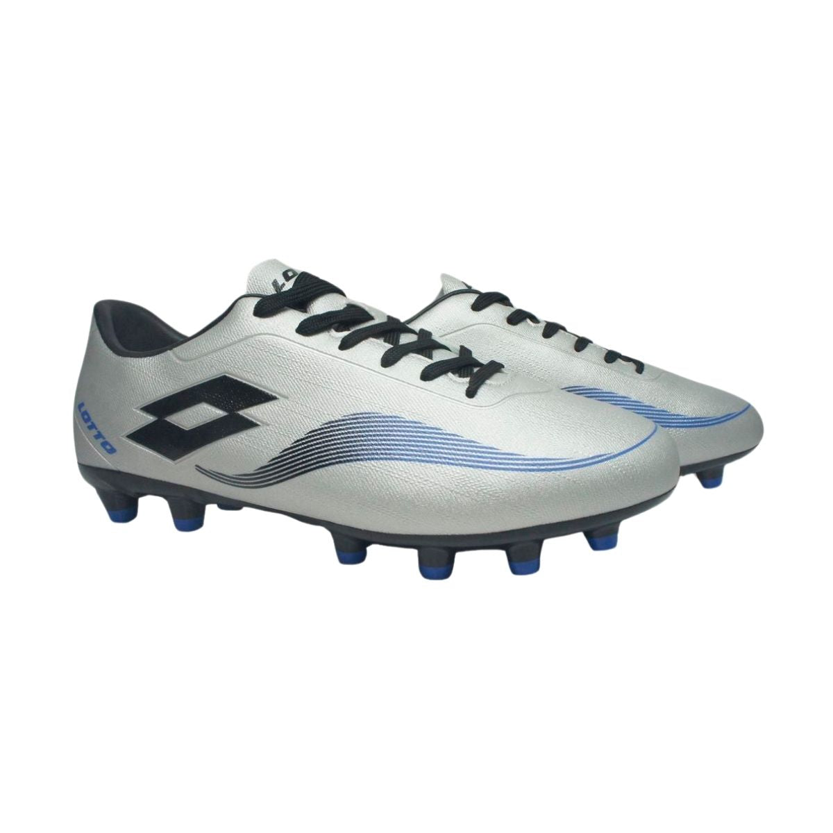 Zapato de Fútbol Juvenil Lotto - Speed FG Gris Azul