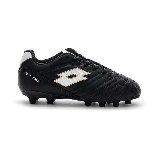 Zapato Fútbol Juvenil Lotto - Stadio 705 FG Negro Blanco