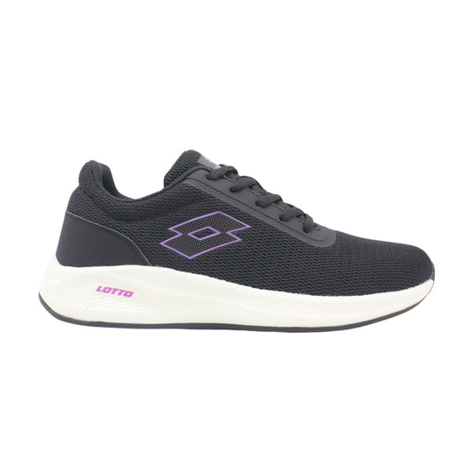 Zapatilla Running Mujer Lotto - Challenge Negro Morado