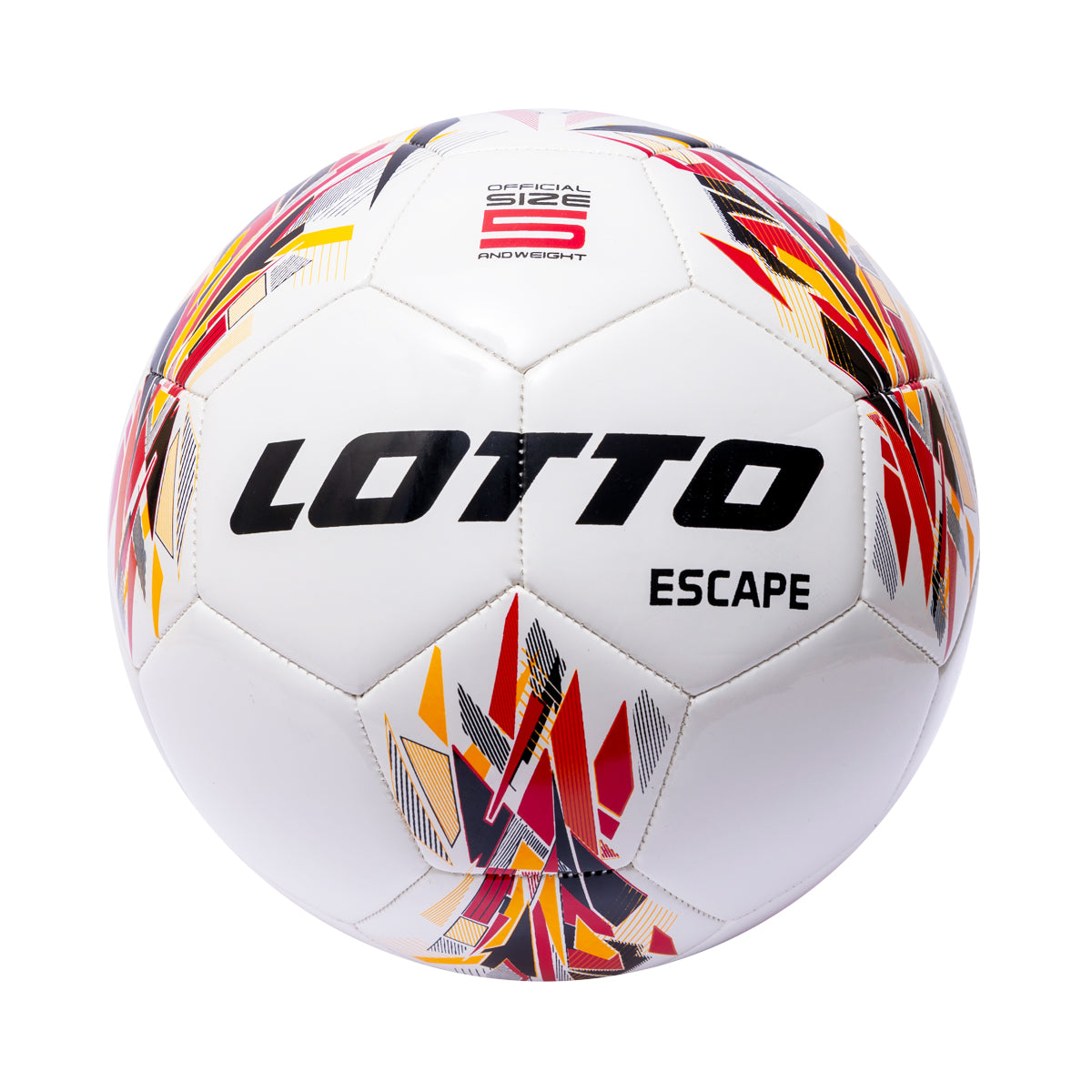 Balón de Fútbol Nro. 5  Blanco - Rojo ESCAPE - Unisex