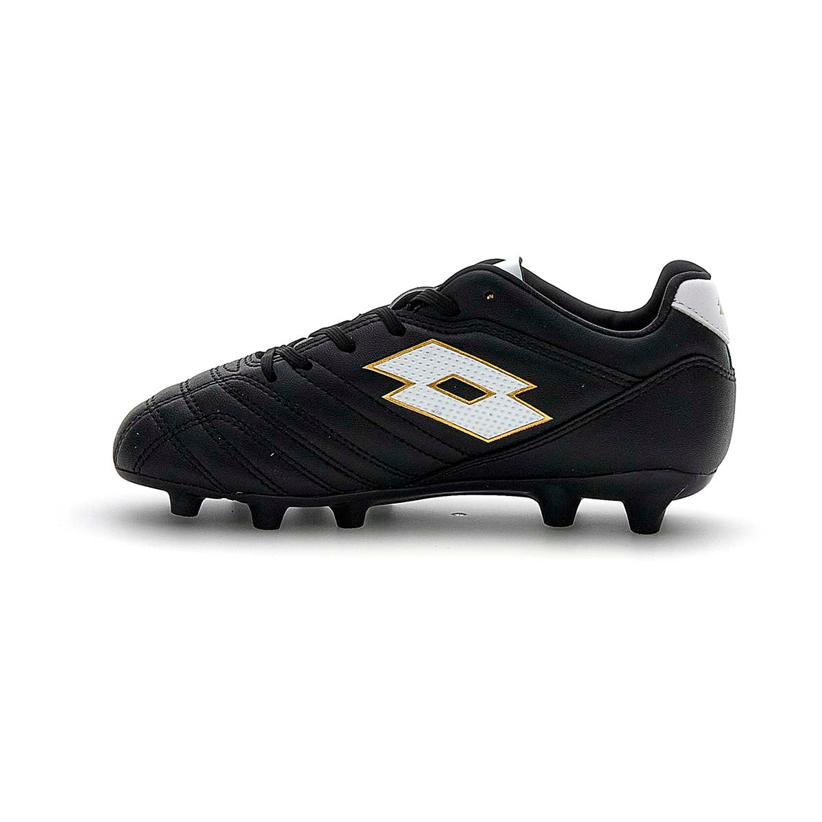 Zapato Fútbol Juvenil Lotto - Stadio 705 FG Negro Blanco